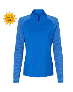 Adidas - Women's Stripe Block Quarter-Zip